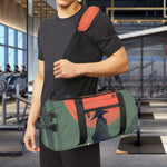 Red Moon Samurai Print Gym Bag