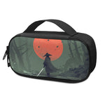 Red Moon Samurai Print Insulin Cooler Travel Case