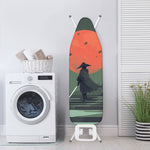 Red Moon Samurai Print Ironing Board Cover
