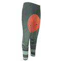 Red Moon Samurai Print Men's Compression Pants