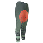 Red Moon Samurai Print Men's Compression Pants