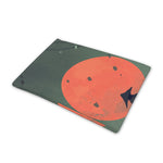 Red Moon Samurai Print Pet Cooling Mat Cover