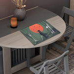 Red Moon Samurai Print Placemat