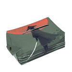 Red Moon Samurai Print Rectangle Tissue Box Cover