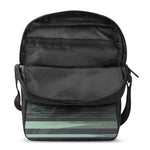 Red Moon Samurai Print Rectangular Crossbody Bag