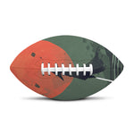 Red Moon Samurai Print Rugby Ball