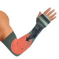 Red Moon Samurai Print Sun Protection Arm Sleeves