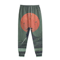 Red Moon Samurai Print Sweatpants