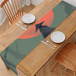 Red Moon Samurai Print Table Runner