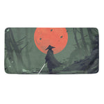 Red Moon Samurai Print Towel