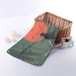 Red Moon Samurai Print Towel