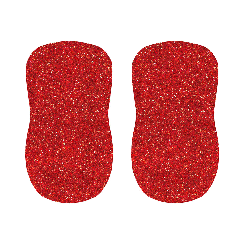 Red (NOT Real) Glitter Print Bar Stool Covers