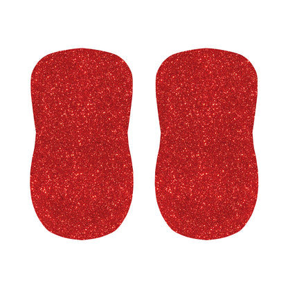 Red (NOT Real) Glitter Print Bar Stool Covers