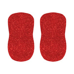 Red (NOT Real) Glitter Print Bar Stool Covers