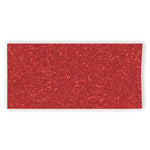 Red (NOT Real) Glitter Print Beach Towel