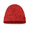 Red (NOT Real) Glitter Print Beanie