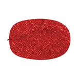 Red (NOT Real) Glitter Print Car Side Mirror Covers