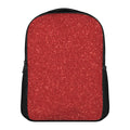 Red (NOT Real) Glitter Print Casual Backpack