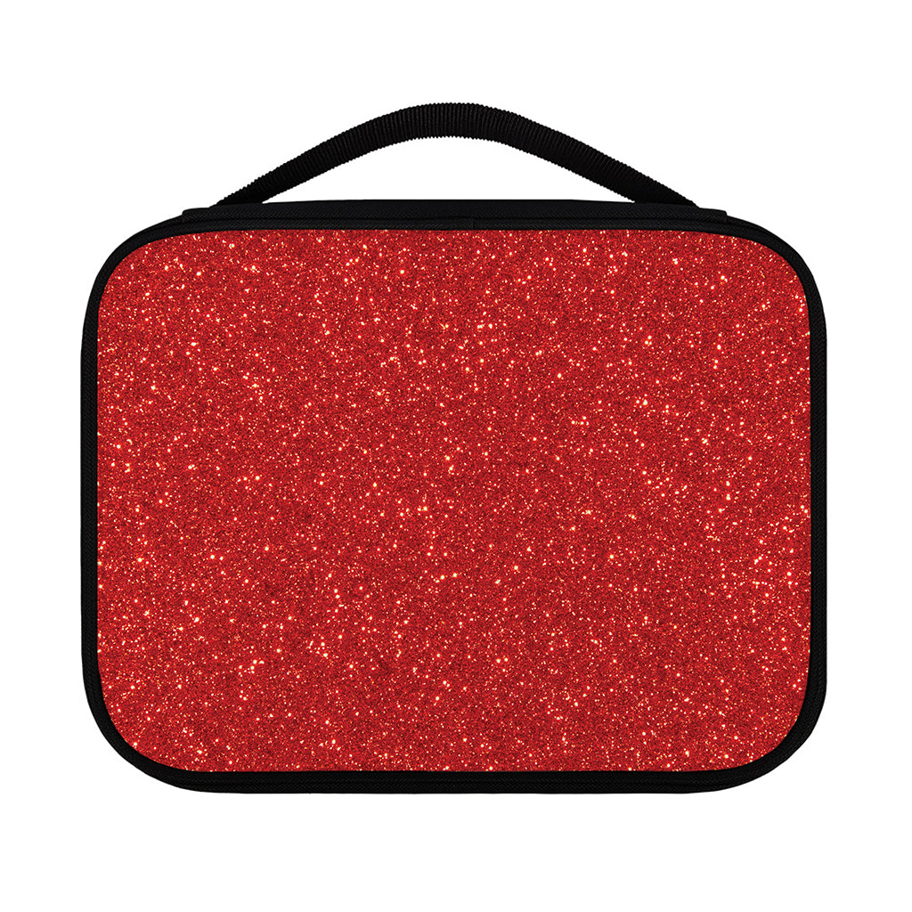 Red (NOT Real) Glitter Print Classic Bible Case