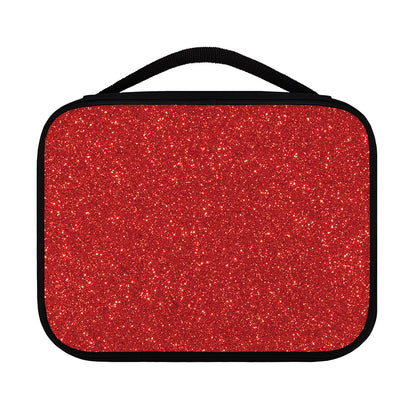 Red (NOT Real) Glitter Print Classic Bible Case