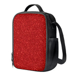Red (NOT Real) Glitter Print Crossbody Lunch Bag