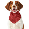 Red (NOT Real) Glitter Print Dog Bandana