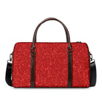 Red (NOT Real) Glitter Print Duffle Bag