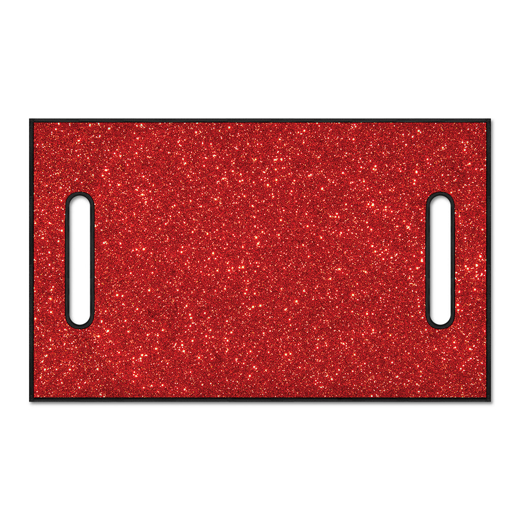 Red (NOT Real) Glitter Print Golf Cart Seat Cover