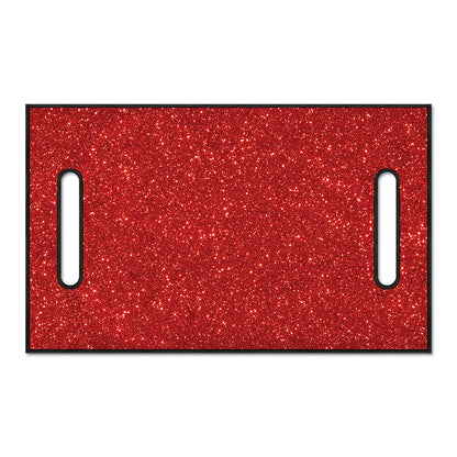 Red (NOT Real) Glitter Print Golf Cart Seat Cover