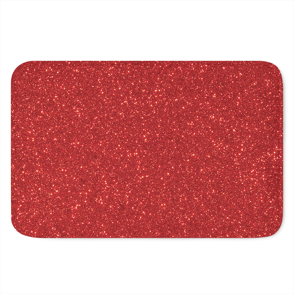 Red (NOT Real) Glitter Print Indoor Door Mat