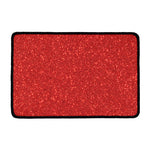 Red (NOT Real) Glitter Print Kitchen Mat