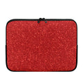 Red (NOT Real) Glitter Print Laptop Sleeve