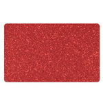 Red (NOT Real) Glitter Print Polyester Doormat