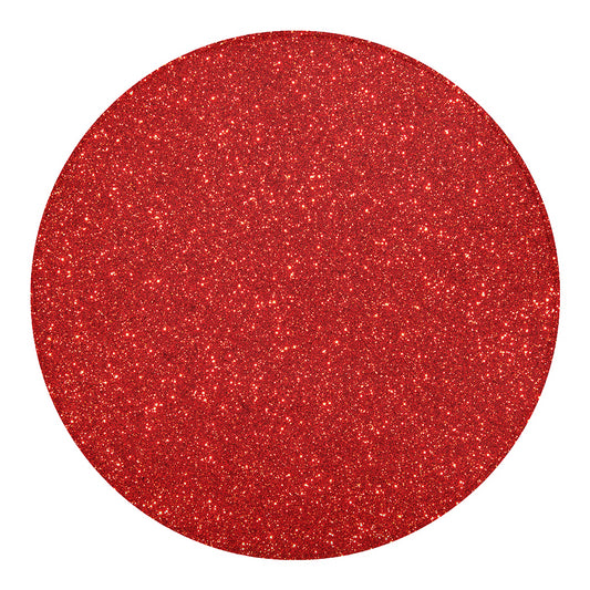 Red (NOT Real) Glitter Print Round Blanket