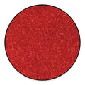 Red (NOT Real) Glitter Print Round Floor Mat