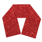 Red (NOT Real) Glitter Print Scarf