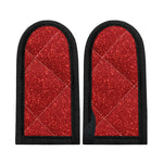 Red (NOT Real) Glitter Print Skillet Handle Cover