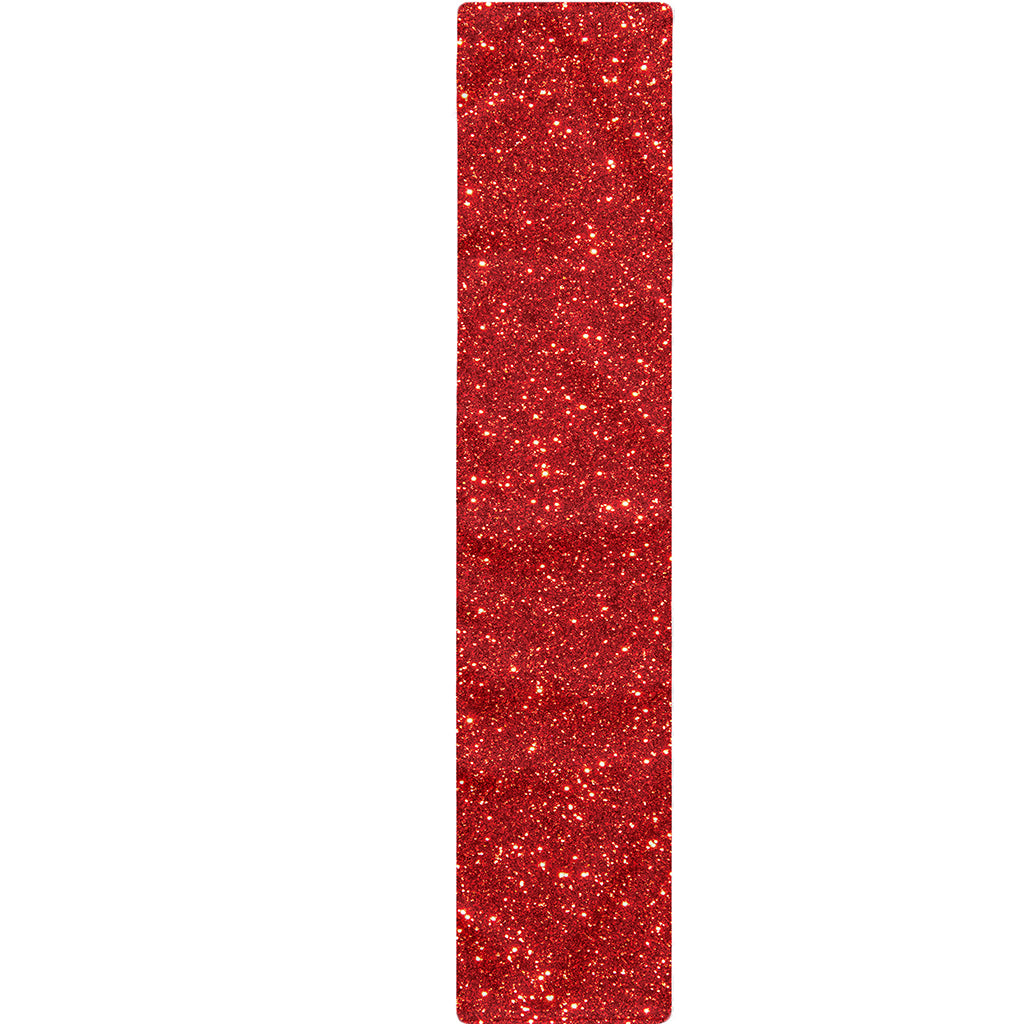 Red (NOT Real) Glitter Print Table Runner