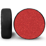 Red (NOT Real) Glitter Print Tire Cover
