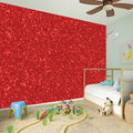 Red (NOT Real) Glitter Print Wall Sticker