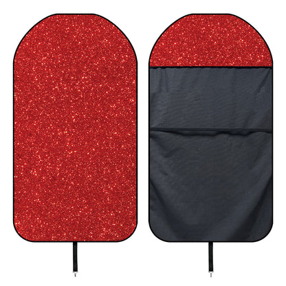 Red (NOT Real) Glitter Print Waterproof Car Seat Cover