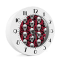 Red Octopus Skull Pattern Print Alarm Clock