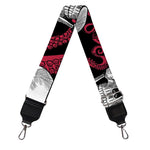 Red Octopus Skull Pattern Print Bag Strap