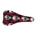 Red Octopus Skull Pattern Print Bicycle Seat Cover