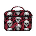 Red Octopus Skull Pattern Print Briefcase Bible Bag