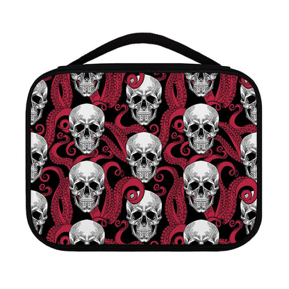 Red Octopus Skull Pattern Print Classic Bible Case