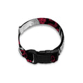 Red Octopus Skull Pattern Print Dog Collar