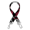 Red Octopus Skull Pattern Print Dog Seat Belt
