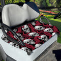 Red Octopus Skull Pattern Print Golf Cart Seat Cover