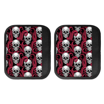 Red Octopus Skull Pattern Print Handle Covers